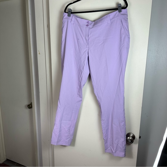 Skechers Lavender Purple Golf Breathable Half Shot Chino Activewear Pants NWT 14 - Picture 1 of 16